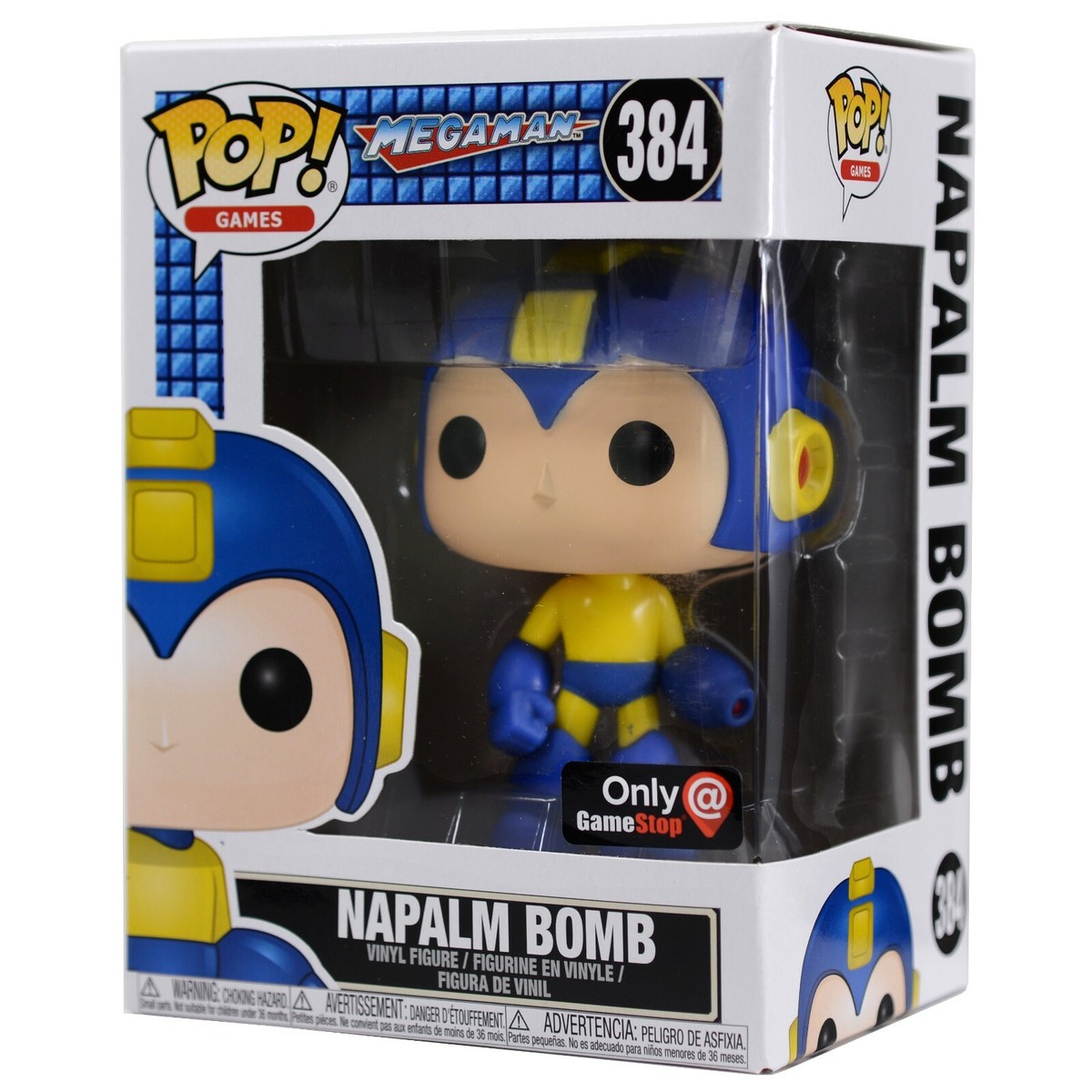 Mega Man Blue Napalm Bomb Funko Pop #384 Games GameStop Exclusive