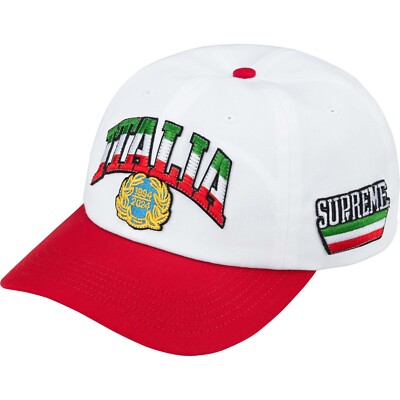 Supreme Italia 6-Panel Hat Cap - White - SS24 New Authentic | eBay