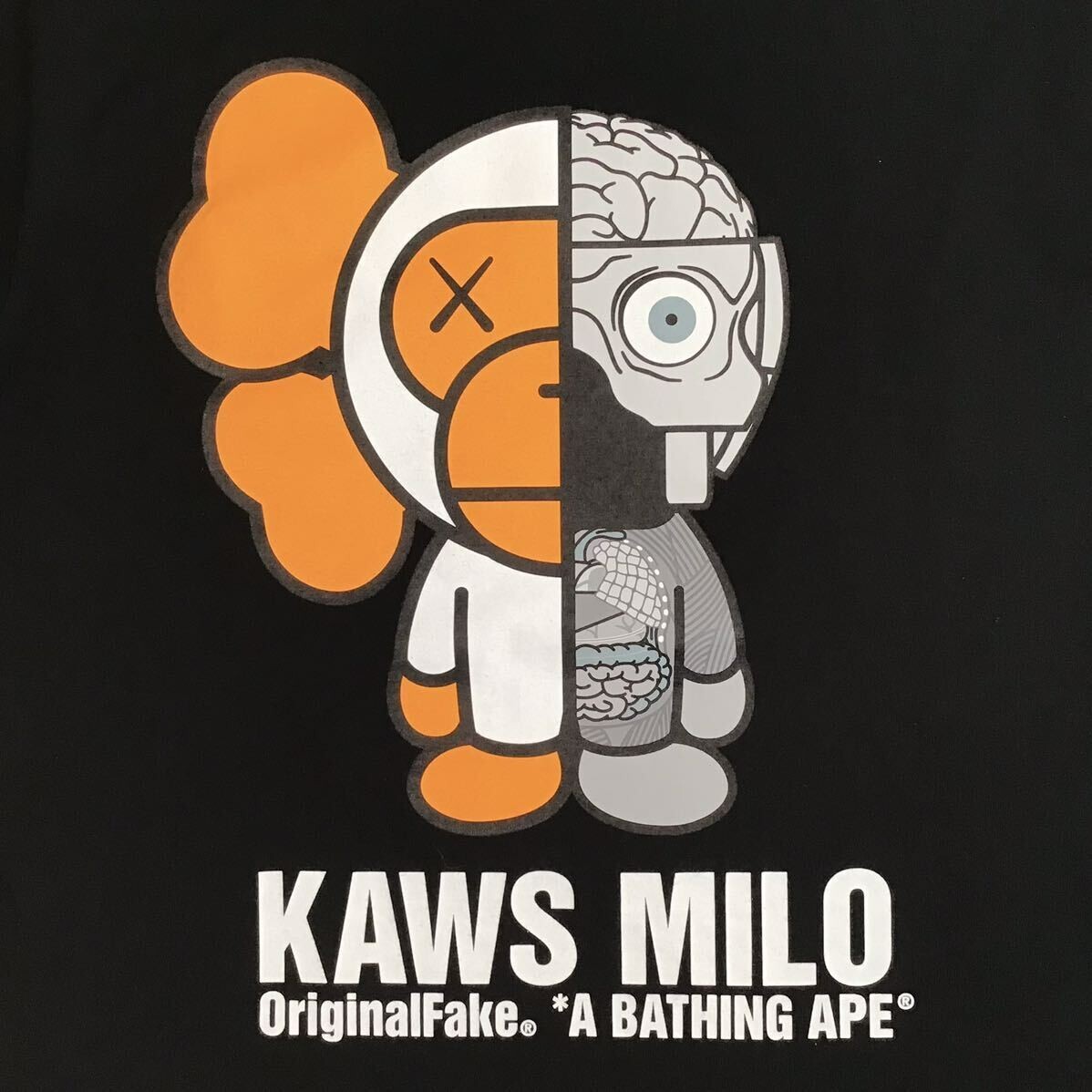 BAPE × Original Fake KAWS MILO companion T-shirt NIGO A Bathing