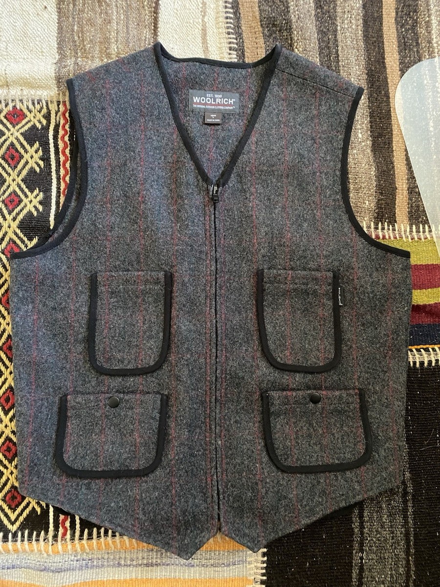 Woolrich Vest Mens Large Wool Blend Classic Outdoor Workwear | eBay
