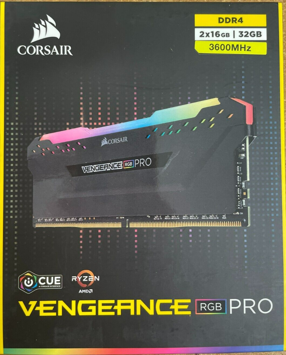 Corsair - CMW32GX4M2Z3600C18 - Vengeance RGB Pro 32GB DDR4 SDRAM