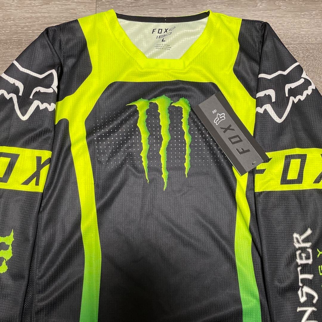 New FOX MONSTER ENERGY Motocross Jersey, Size L | eBay