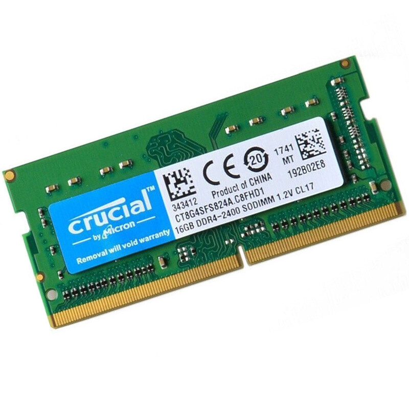 Crucial DDR4 32GB KIT 2 x 16GB 2400 MHz PC4-19200 SODIMM 260-Pin