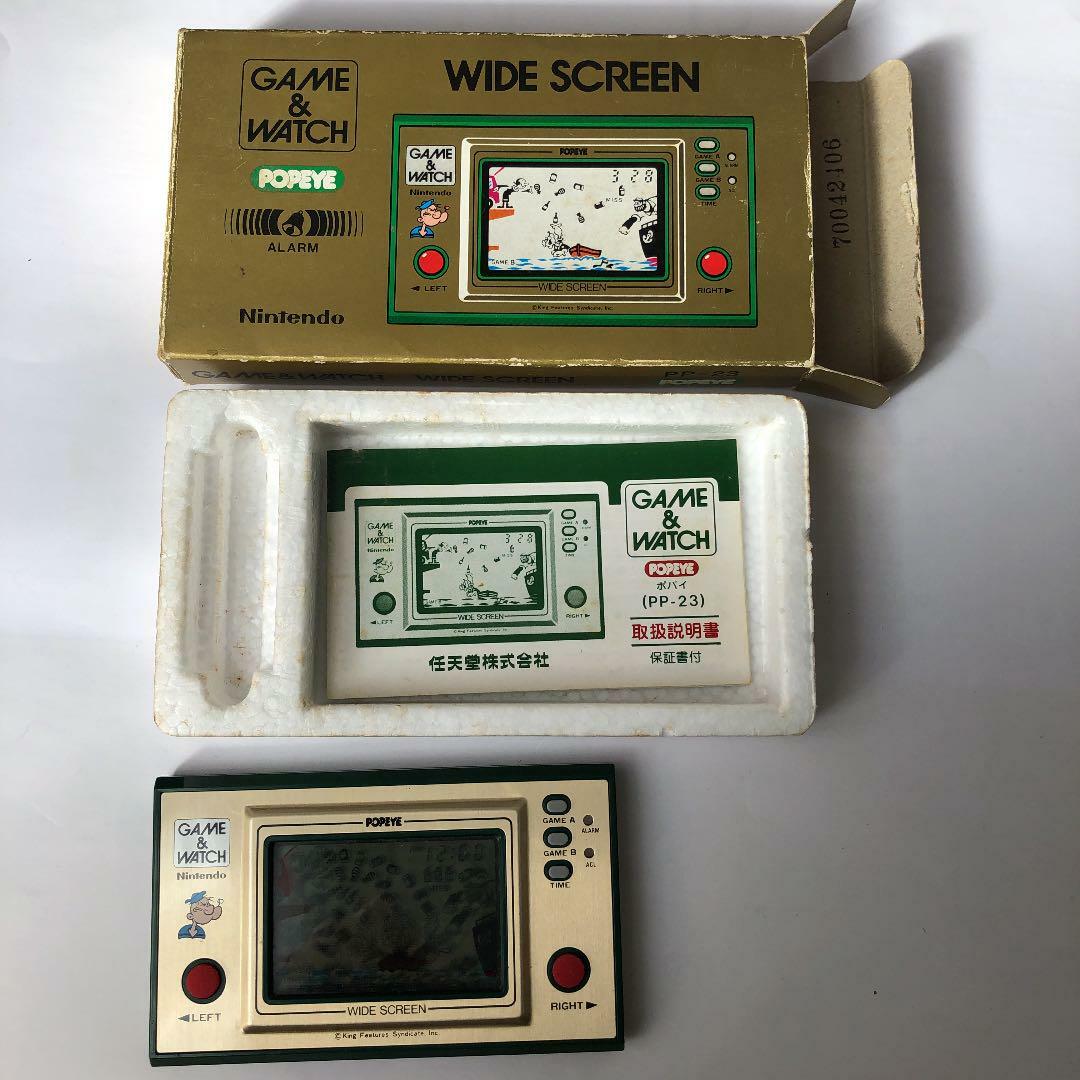 Nintendo Game & Watch Wide screen Popeye W/ Box handheld system