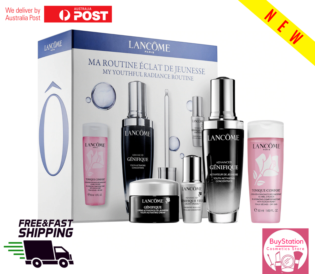 Lancome Advanced Genifique Serum Routine 4PC GIFT SET SKINCARE