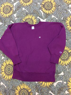 Rare Vintage Champion Reverse Weave Sweatshirt L 80s Vtg Light