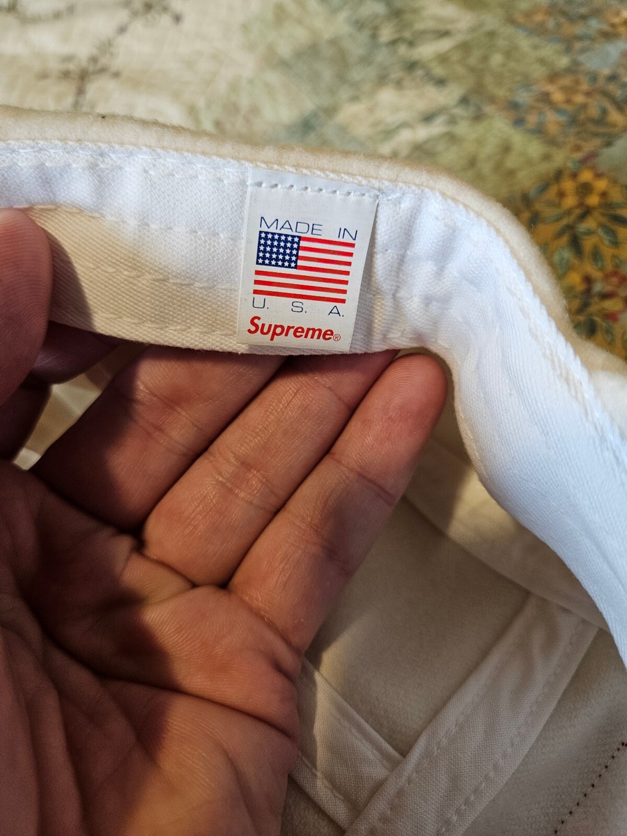 SUPREME Loro Piana Capolavoro Wool Camp Hat Cap Cream White Box