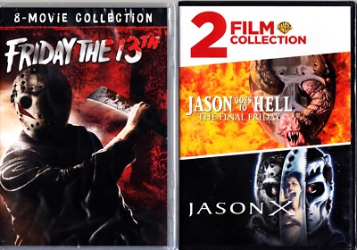FRIDAY THE 13TH 10 MOVIE COLLECTION DVD 10 DISC SET REGION 1 NEW