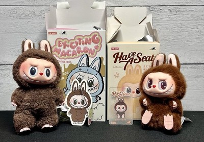 NEW POP MART HAVE A SEAT LABUBU SECRET DUO DUO + MACARON CHESTNUT
