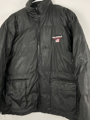 VINTAGE 90s Polo Sport Ralph Lauren Down Puffer Jacket Men's XL