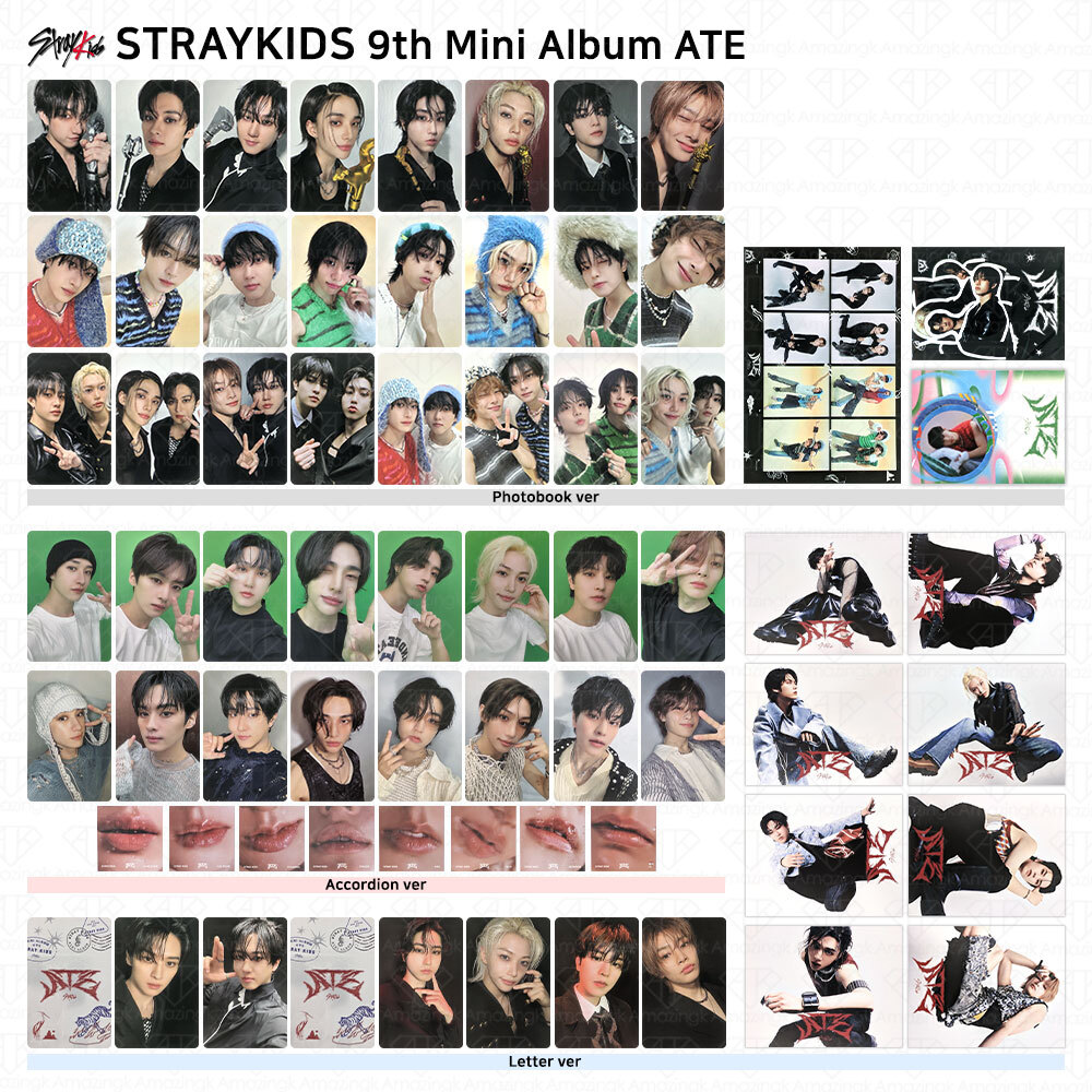 Stray Kids 9th Mini Album ATE Official Photocard Chk Chk Boom
