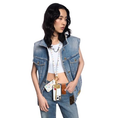 Louis Vuitton Murakami Multicolor Phone Holder LV X TM Pouch NIB