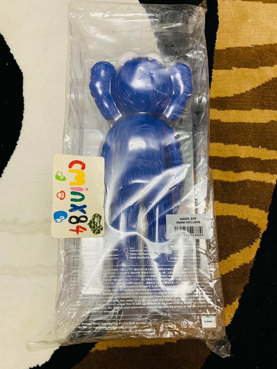 100% Authentic 2017 KAWS BFF Open Edition Vinyl Figure Blue Moma