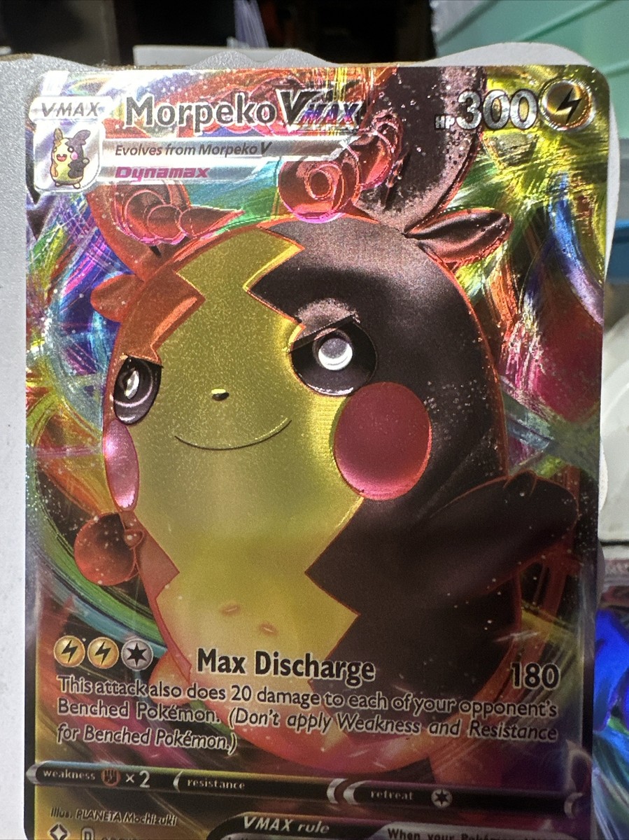 Morpeko VMAX Shiny Holo Card Limited Edition Fan Art Card | eBay