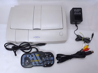 PC Engine Duo-R console 6 button pad set Super CD-Rom2 NTSC-J