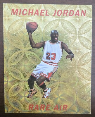 Michael Jordan 1993-94 RARE AIR Gold Prism Promo Card 1/10,000 NM