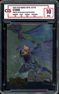 1995 Marvel Metal #13 ~ GOLD BLASTER ~ Storm ~ GRADED CG 10 | eBay
