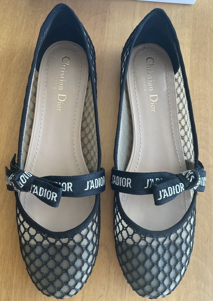 CHRISTIAN DIOR MISS J'ADIOR MESH BALLET FLAT SHOE SIZE 40 | eBay