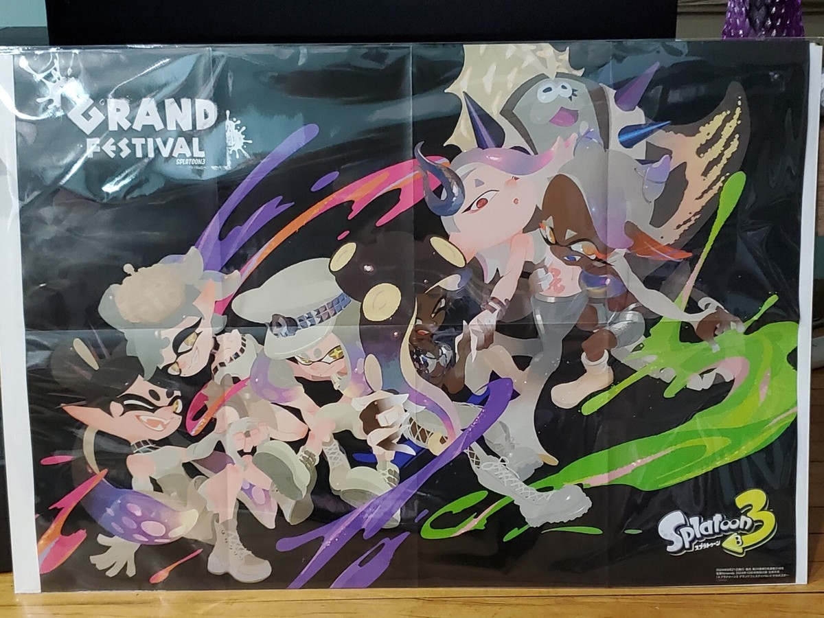 Splatoon 3 Grand Festival Poster - SplatFest Idols Collectible Art