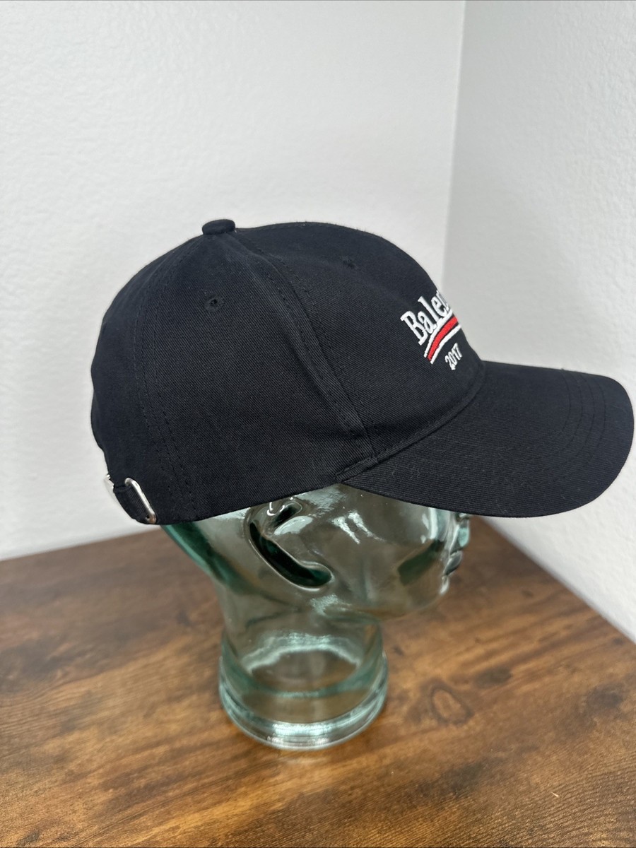 Balenciaga 2017 Political Campaign Logo Men Black Baseball Cap Hat