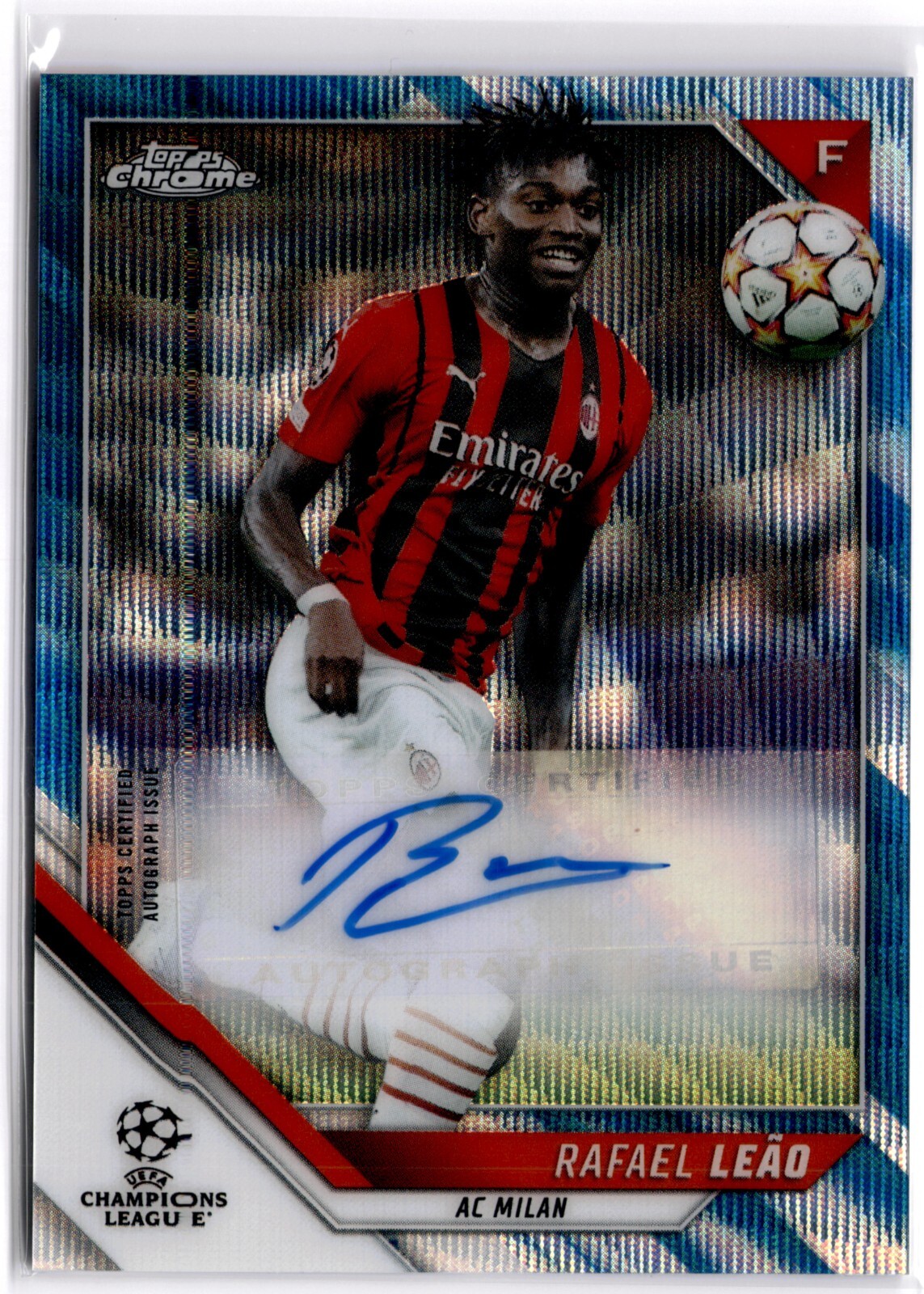 Rafael Leao 2021 Topps Chrome UEFA Champions League #CA-LE