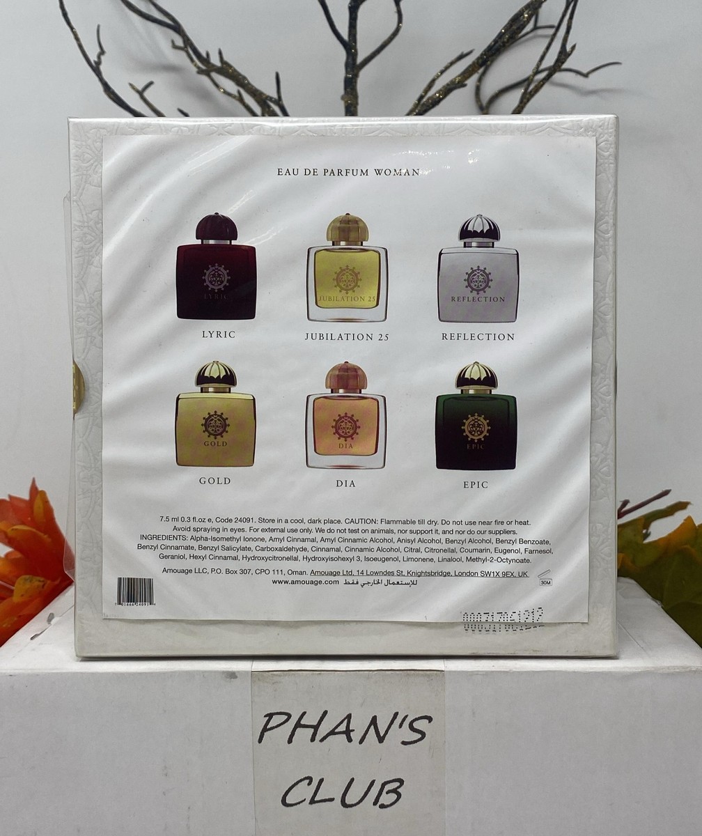 Amouage Women Collection 6 x 0.25oz EDP Miniature Set for Women | eBay