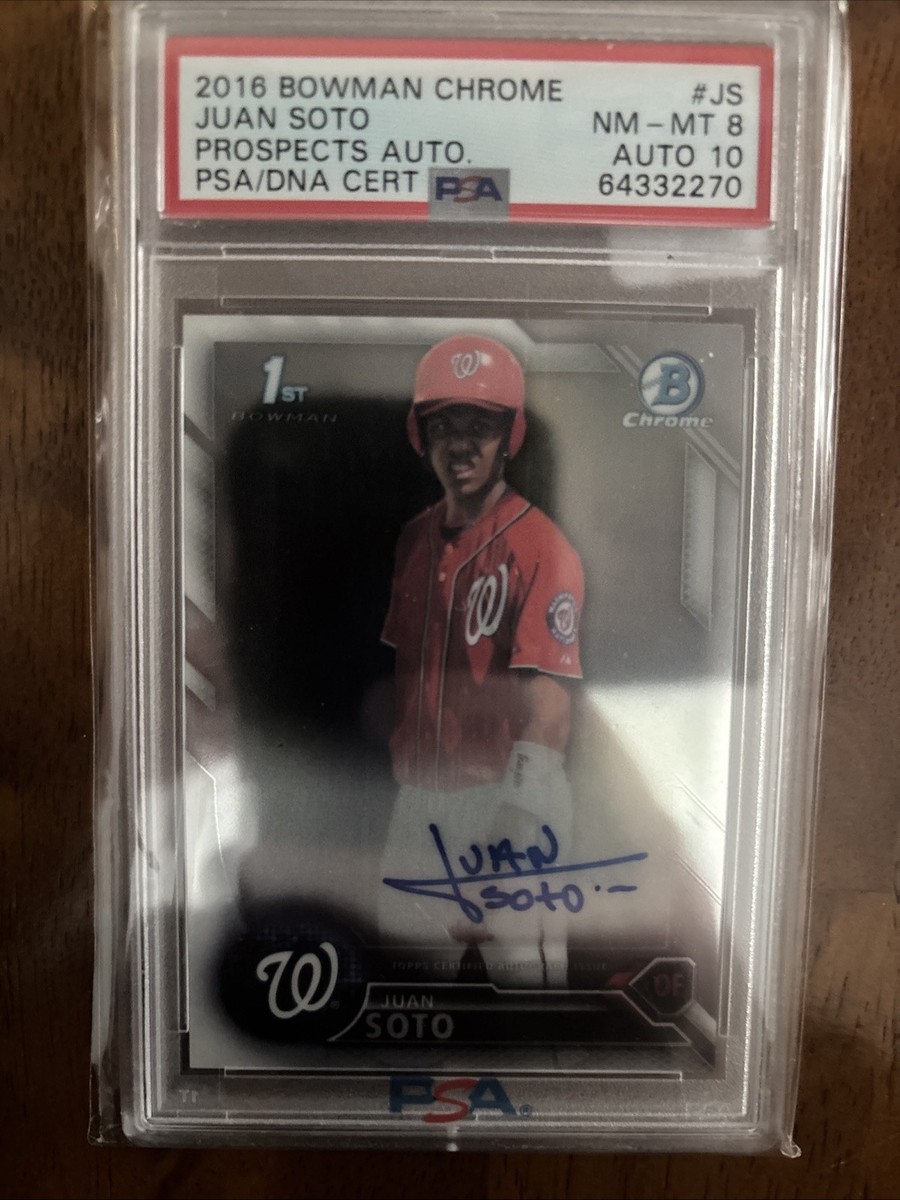 スポーツ選手 MLB 2017 JUAN SOTO CHROME ref Juan Soto 2017 Bowman