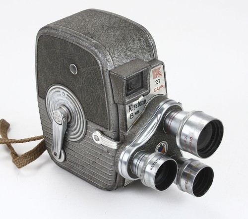 Vintage Keystone Olympic K-32 8mm Roll Film Movie Camera - Works