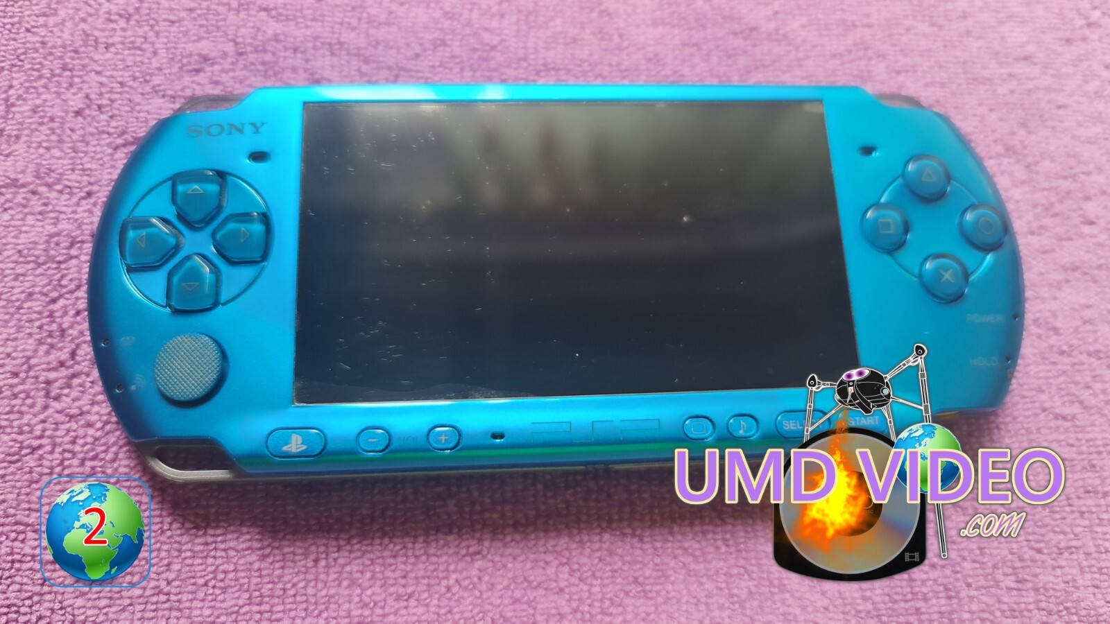 PSP 3003 Vibrant Blue Console - 3rd Generation 03-27406519-1750054