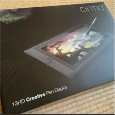 WACOM Cintiq 13HD DTK-1300 / K0 LCD pen tablet Used with Box F/S