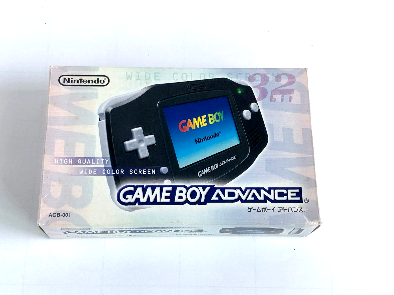 Nintendo Game Boy Advance GBA Silver AGB-001 + Box NTSC-J Japan | eBay