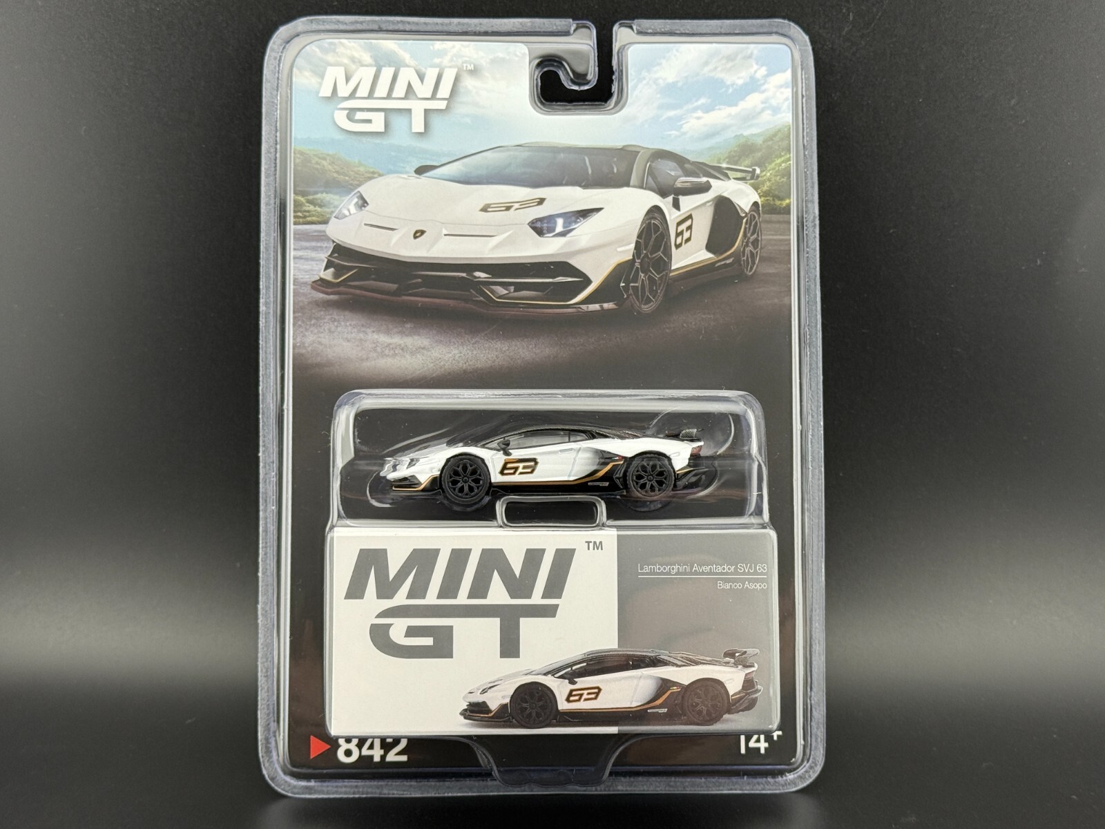 Mini GT Lamborghini Aventador SVJ 63 Bianco Asopo #842 1/64 | eBay