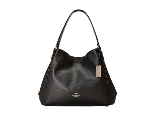 Authentic COACH Soho Mini Signature Shoulder Bag Hobo Black Canvas