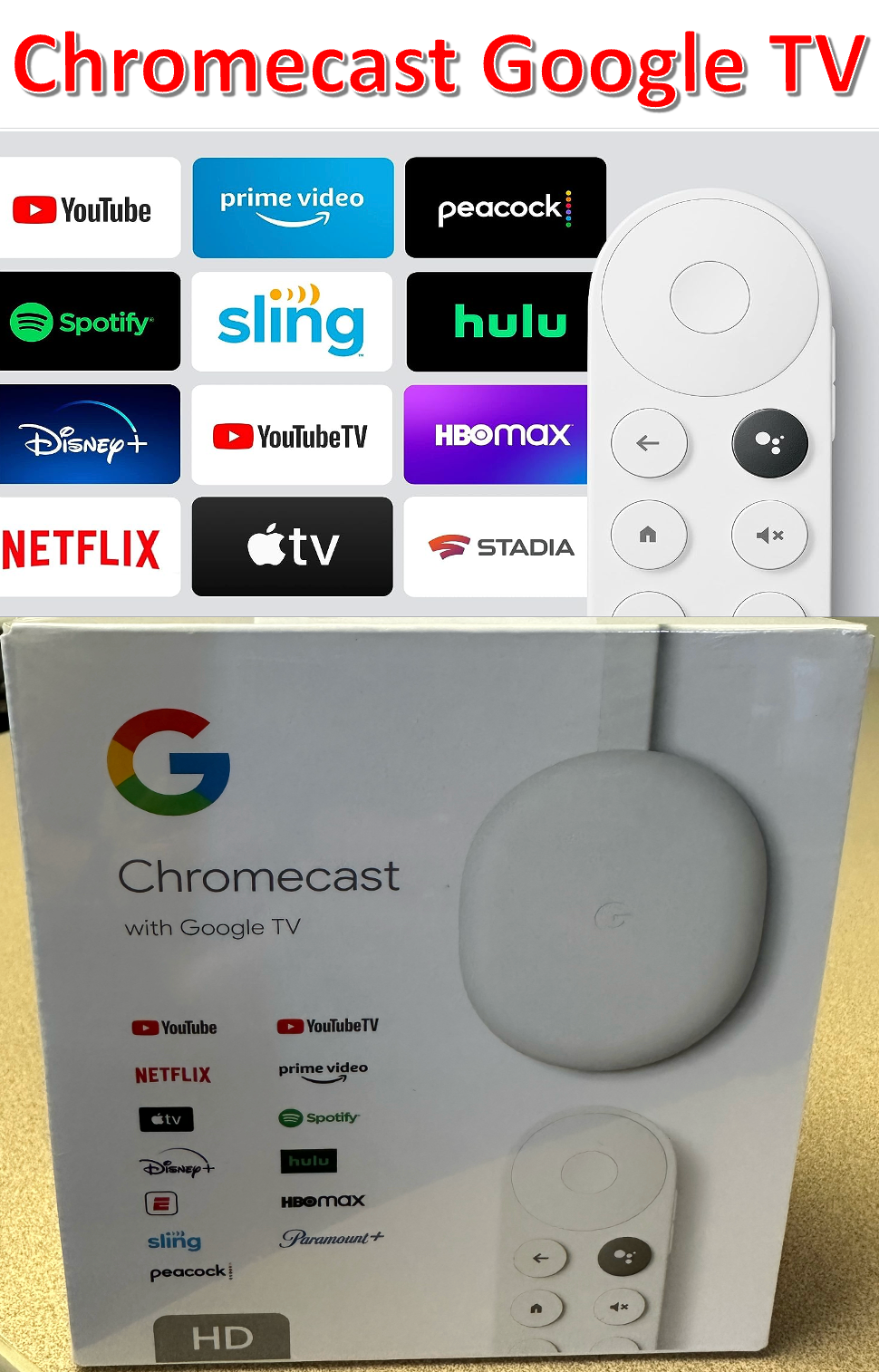 未開封 Google Chromecast with Google TV 4K GA01919-JP 未使用