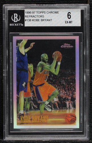 1996-97 KOBE BRYANT Topps Chrome Rookie RC #138 - PSA 10 GEM MINT