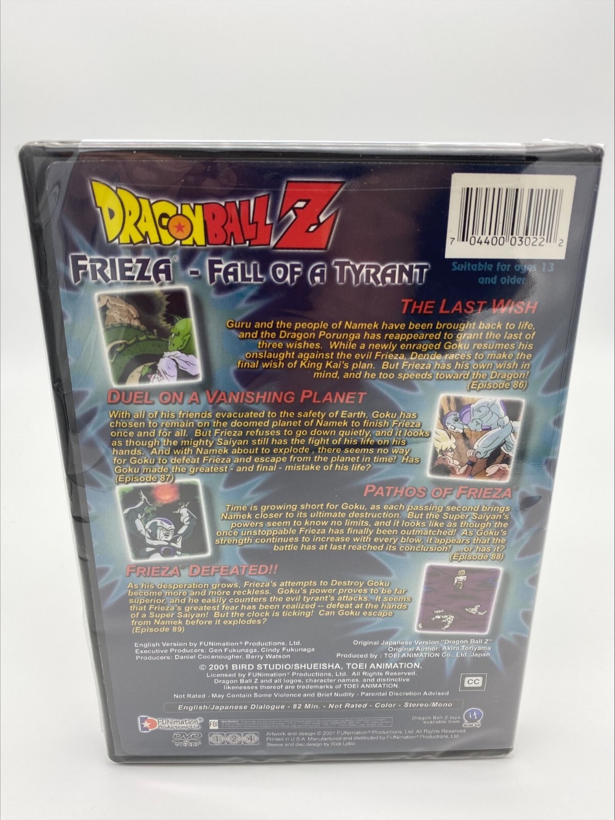 Dragon Ball Z - Frieza: Fall of a Tyrant (DVD, 2001) 704400030222