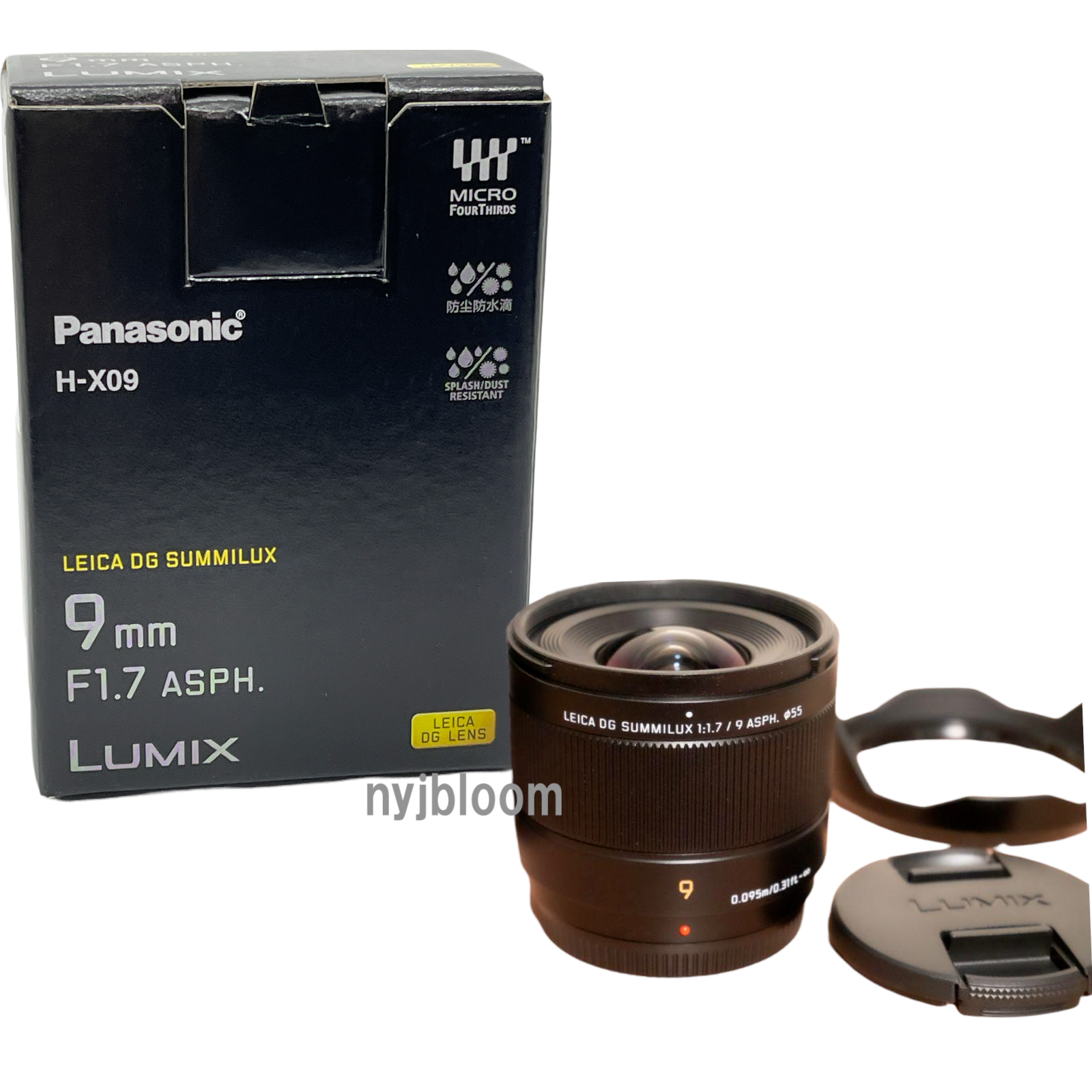 New PANASONIC Leica DG SUMMILUX 9mm F1.7 Asph. Lens (H-X09) Micro
