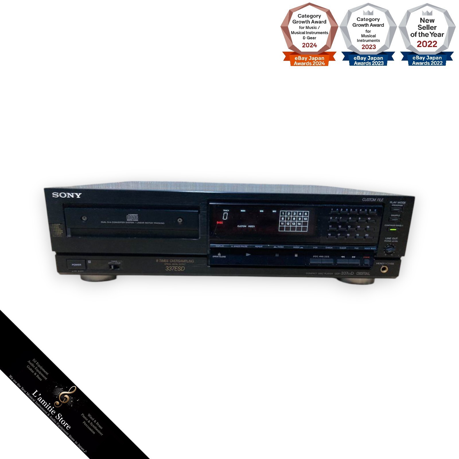 SONY CDP-337ESD CD Player Audio Stereo Compact Disc CDP337ESD 337