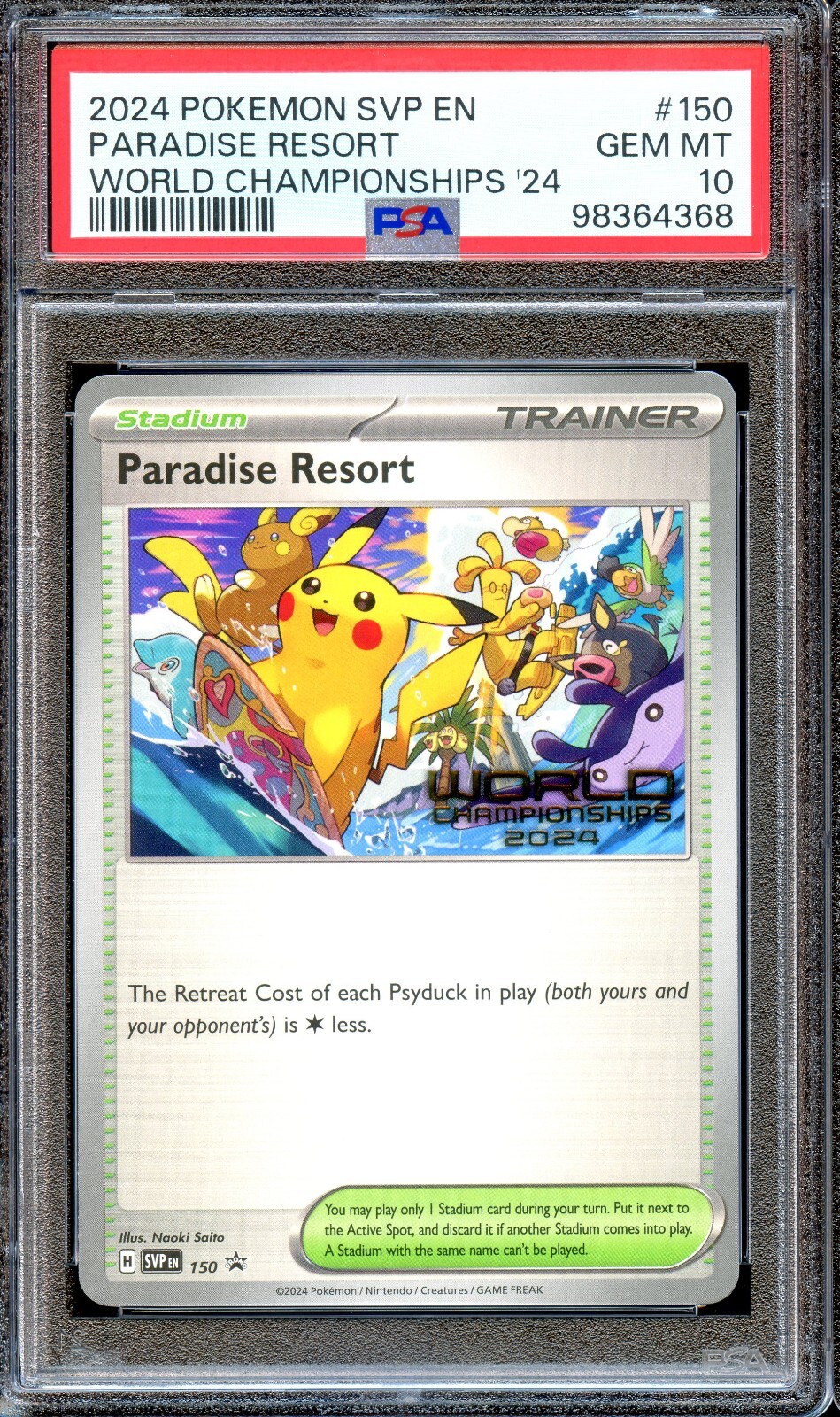 PSA 10 Paradise Resort ENGLISH 2024 SVP 150 Championships Promo