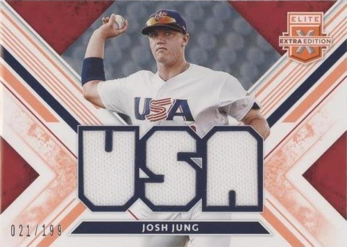 2019 Panini Elite Extra Edition Josh Jung Optic Red Przim