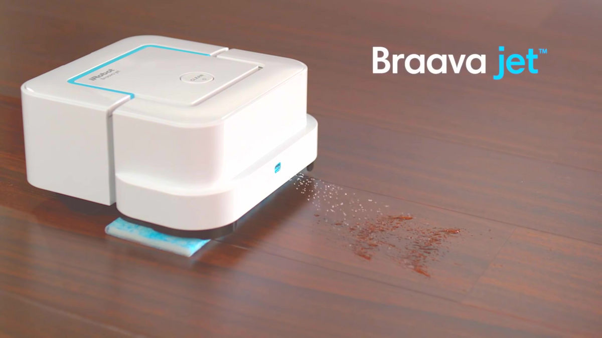 全自動で水をジェット噴射して床を拭き掃除するルンバのiRobot最新機