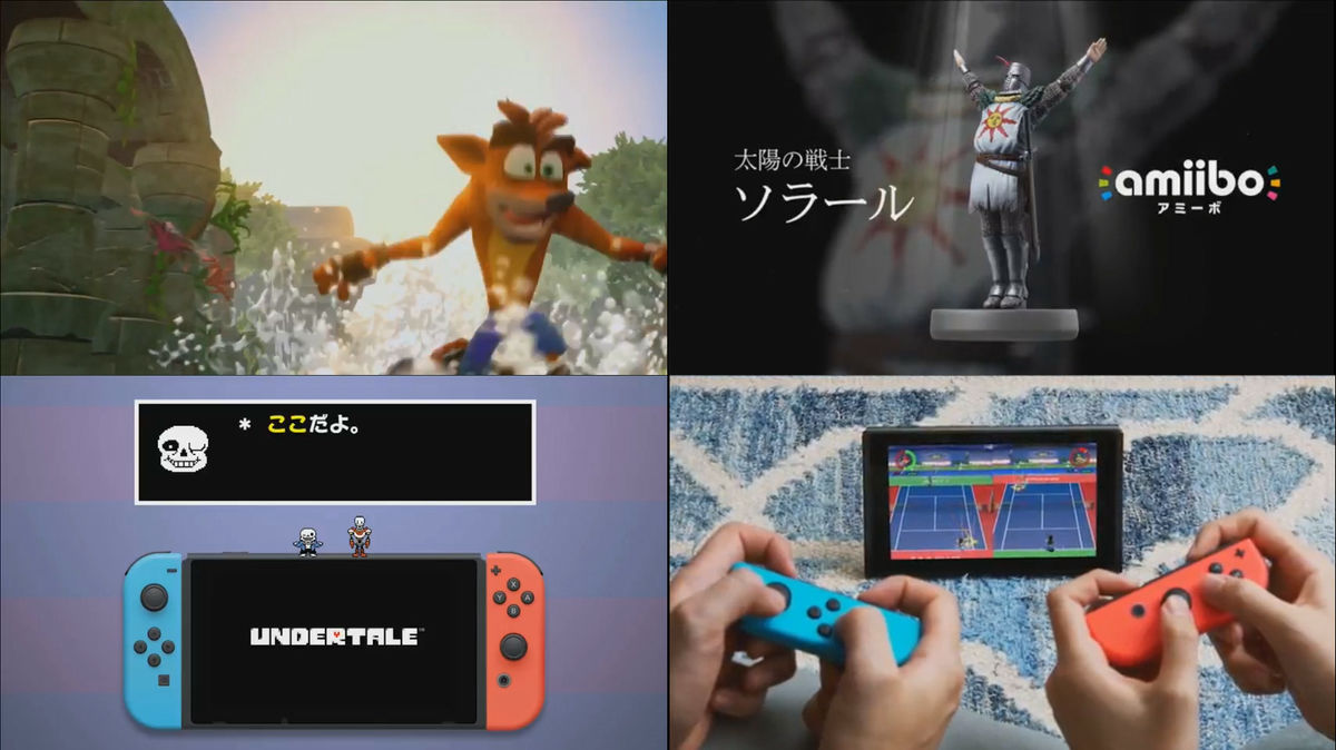 Nintendo Direct」で発表された2018年に登場予定のNintendo Switch向け
