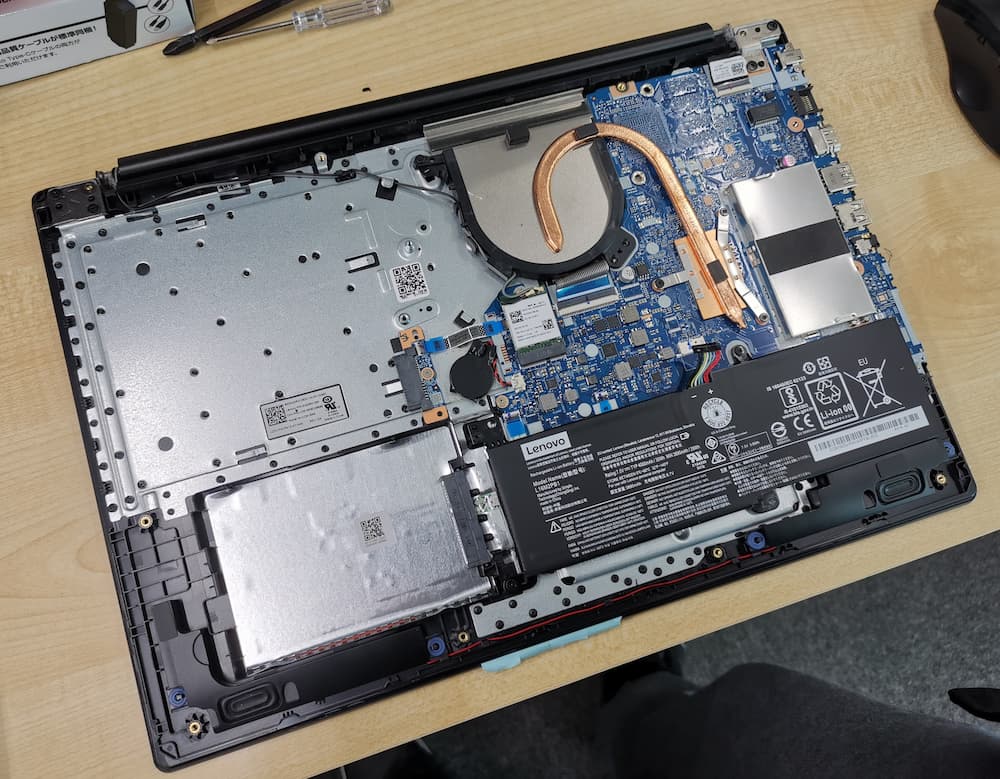 LAVIE PC-NS150KAのSSD換装, メモリ増設作業 │ Webty Staff Blog