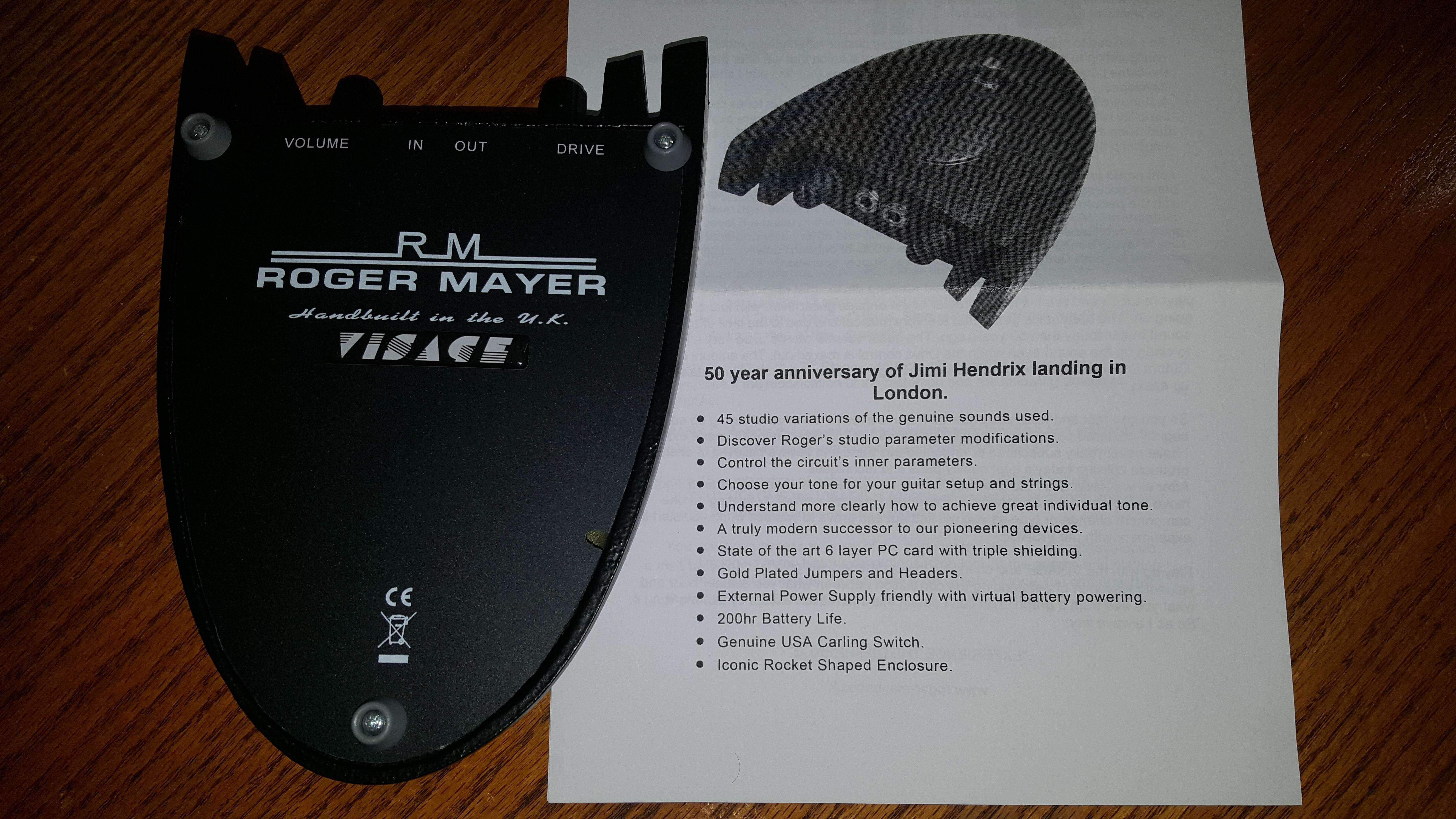 Roger Mayer Rocket series pedals - AC Adapter | The Gear Page