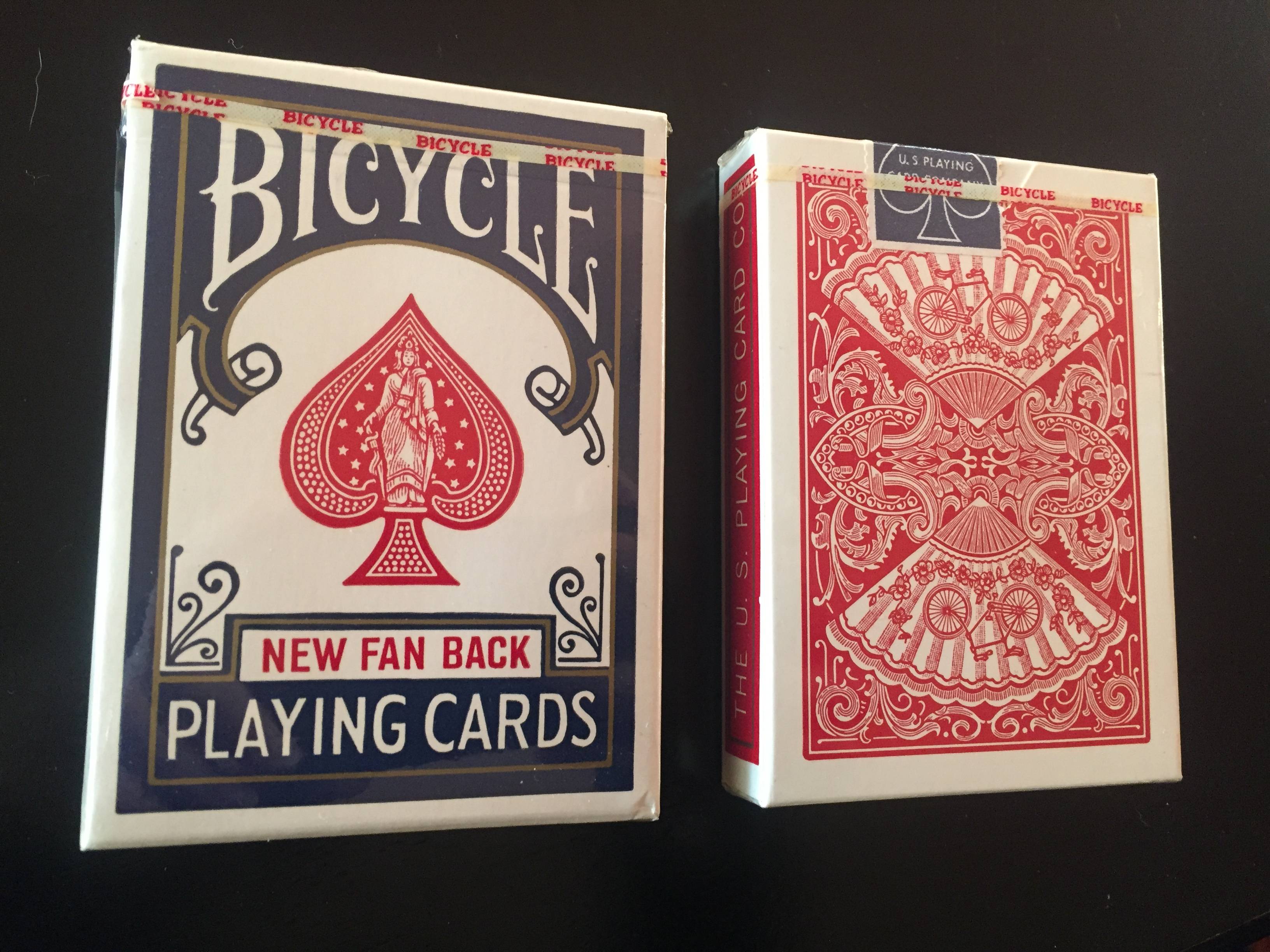VERY lucky find - Bicycle New Fan Back : r/playingcards