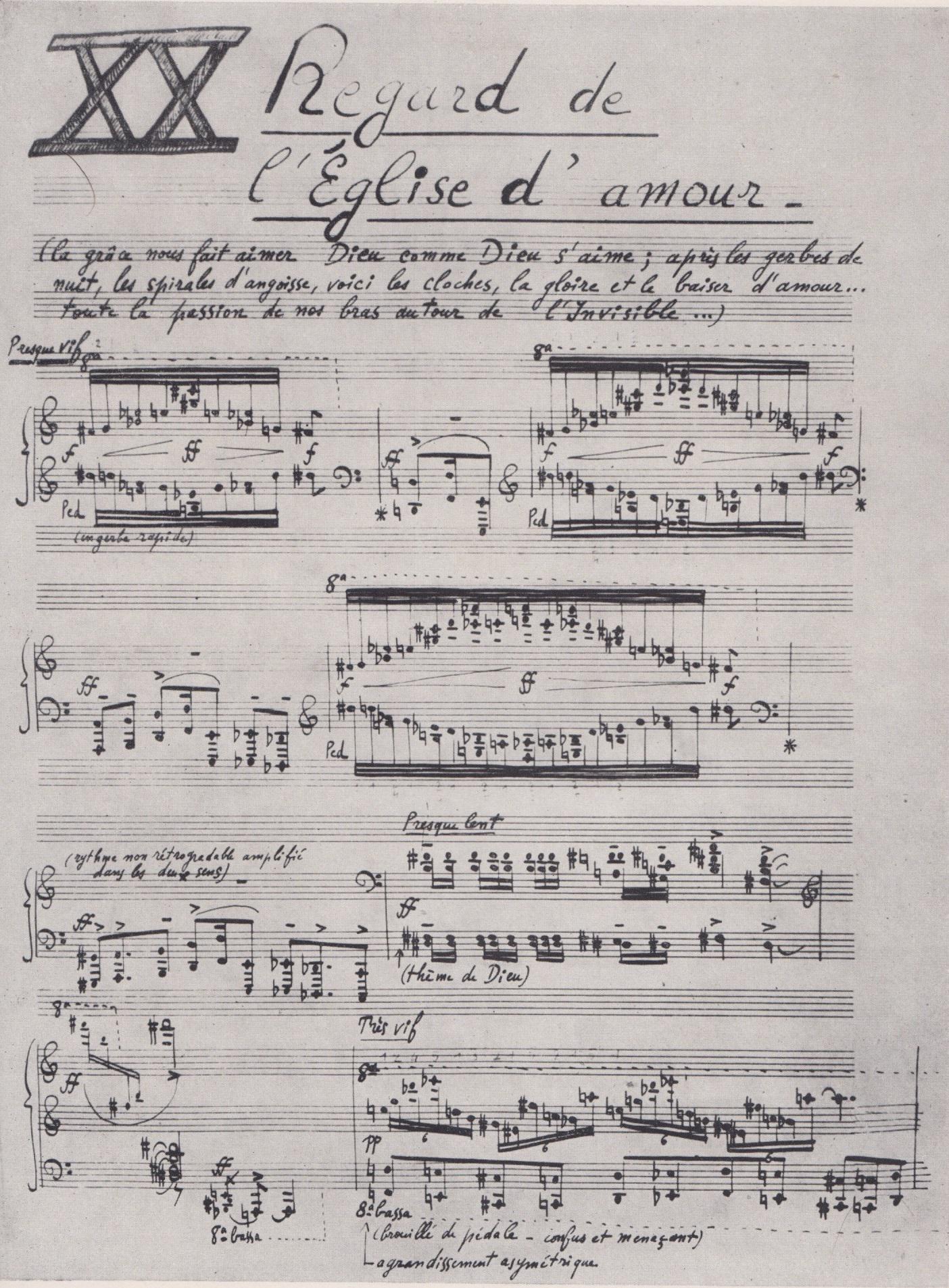 オリヴィエ・メシアンの1944年のピアノ曲集「幼子イエスへの20の