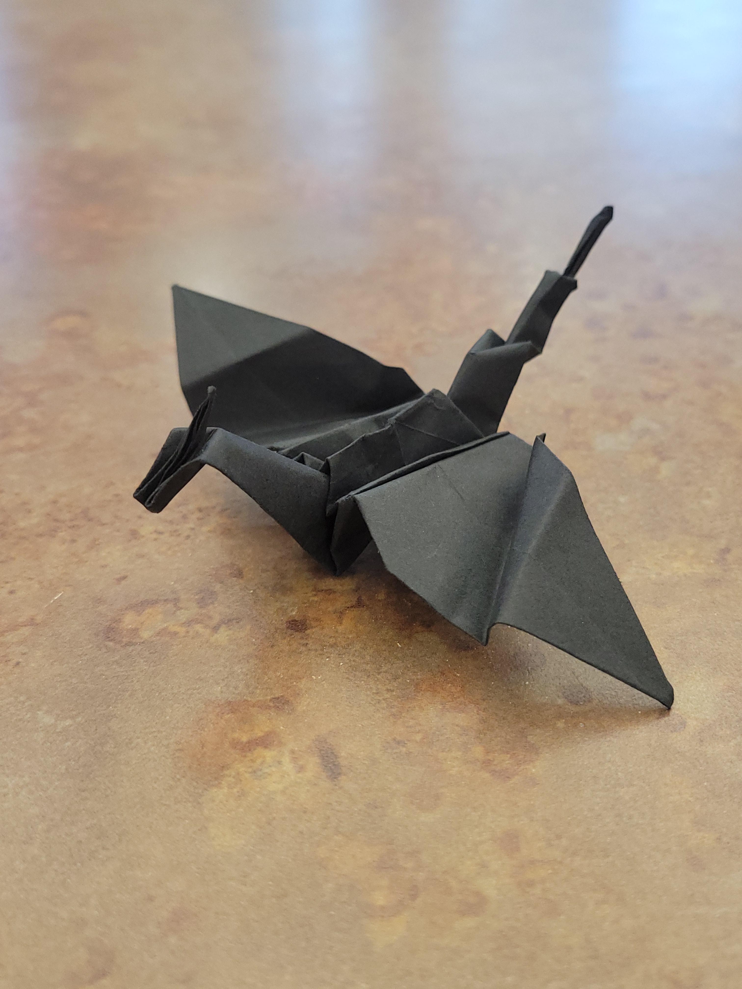 My library is doing origami dragon crafts for the Onyx Storm