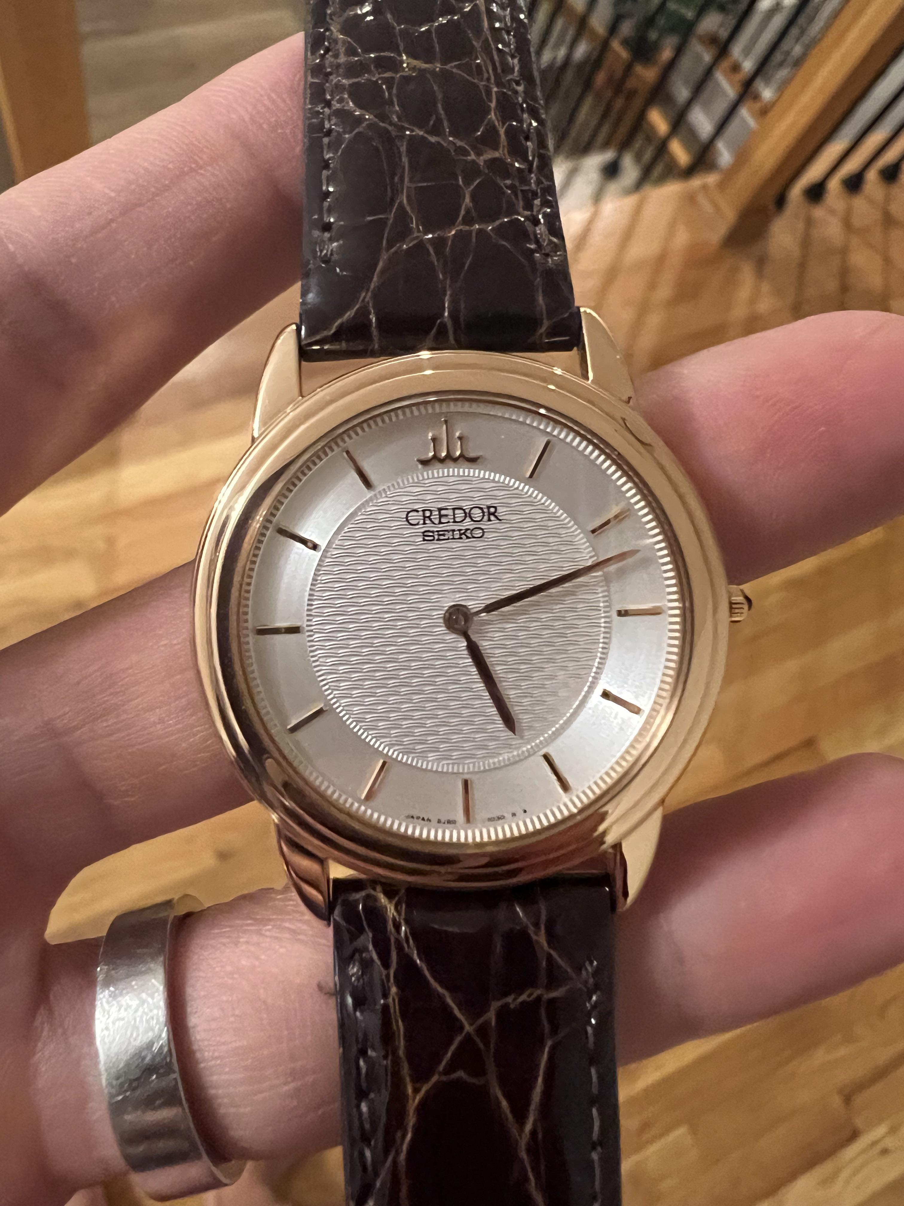 WTS] Seiko Credor 8J80-7020 - 18k yellow gold, 33mm HAQ dress