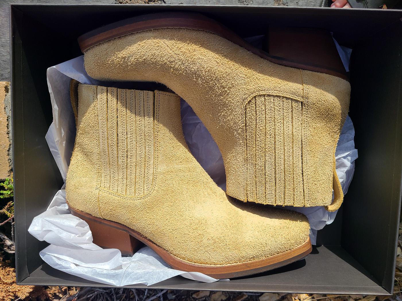 Initial Impressions] Our Legacy Cuban Boots in Sand Hairy Suede