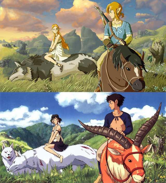 ゼルダの伝説 x もののけ姫 (by @hiimtrace) : r/zelda